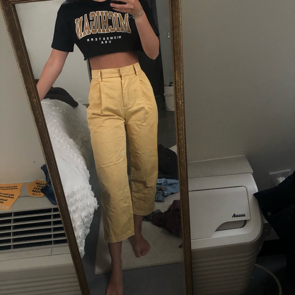urban outfitters yellow pants